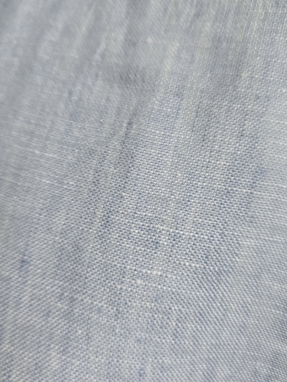 Light Blue Linen Button-Front Short Sleeve Shirt Sz. Medium - Picture 4 of 7